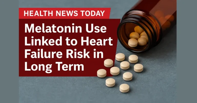 Health News Today: Melatonin Long-Term Use Linked to Higher Heart Failure Risk